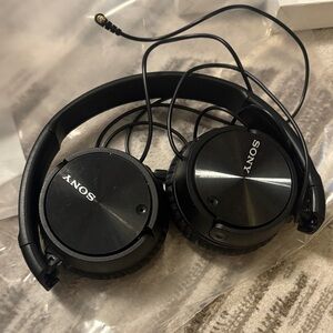 Sony Black Over-Ear Wired Headphones